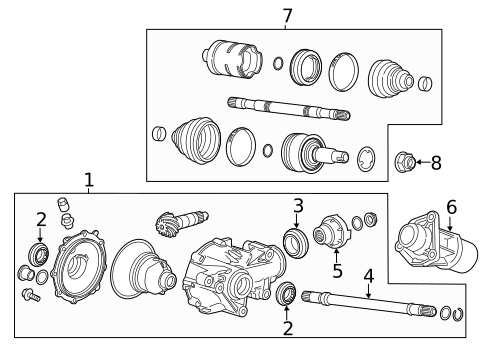 Carrier & Front Axles for 2016 Cadillac ATS #0