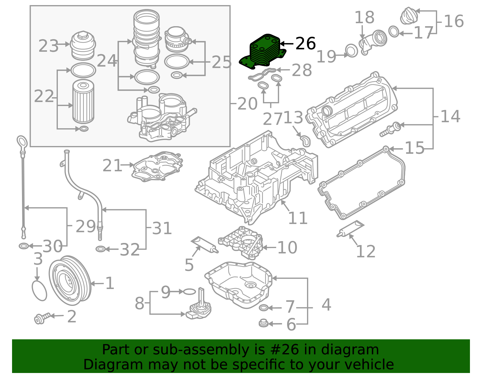 2009-2012 Volkswagen Touareg Oil Cooler 059-117-021-K | VW Direct Auto ...
