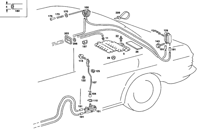 1238001580 - : Shift Rod for Mercedes-Benz Image