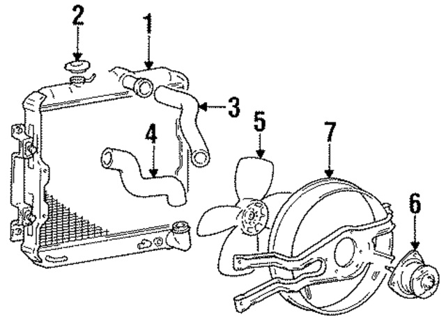 MB356083 - Belts &amp; Cooling: Radiator for Mopar Image