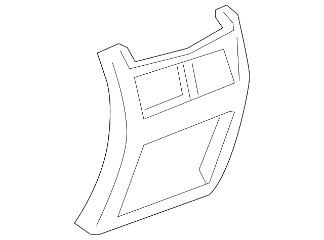 2015-2019 Cadillac ATS Jet Black Front Floor Console Rear Trim Panel ...