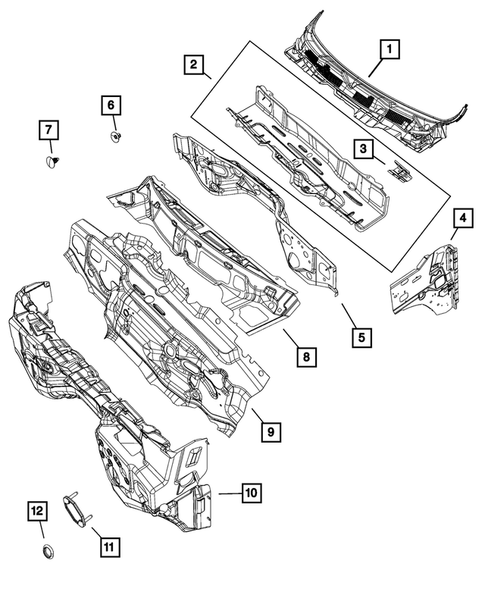 Cowl and Dash Panel for 2021 Ram 3500 #0