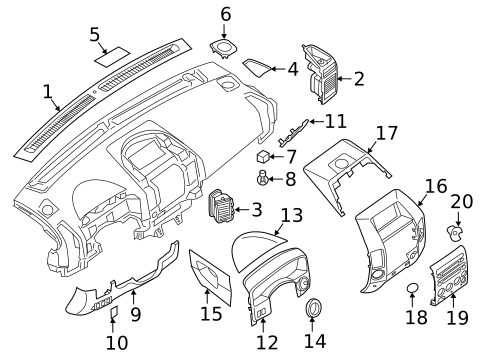 Instrument Panel Components for 2006 INFINITI QX56 #0