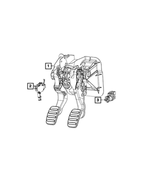 4581573AE - Electrical: Brake And Clutch Pedal for Fiat: 500 Image