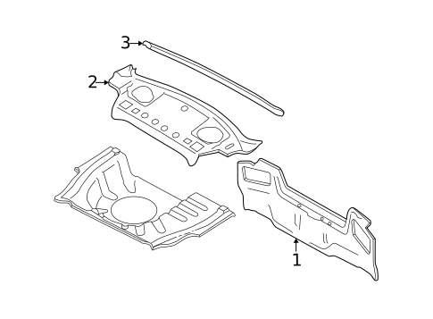 Rear Body for 1996 Subaru Impreza #0