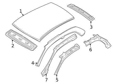 Roof & Components for 2002 BMW Z3 #0