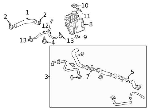 Radiator Hoses for 2019 Chevrolet Camaro #0