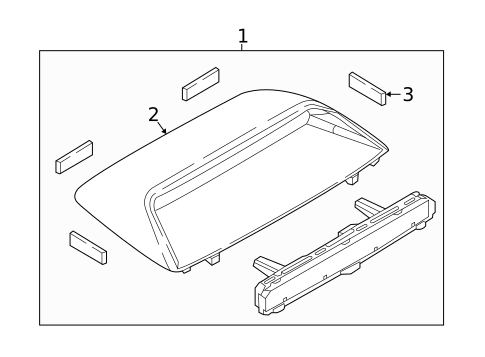 High Mounted Stop Lamp for 2016 Scion iA #0
