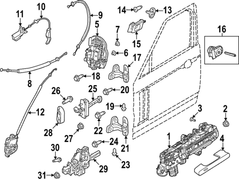 Lock & Hardware for 2022 Land Rover Range Rover #0