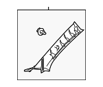 6221021051B0 - Body: Windshield Pillar Trim for Toyota Image