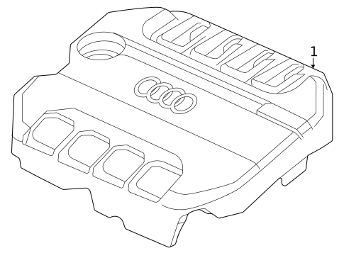 Engine Appearance Cover for 2024 Audi A3 Quattro #0