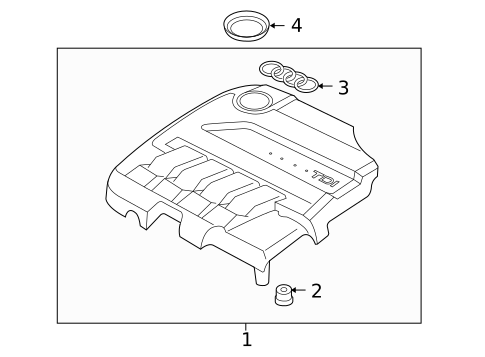 Engine Appearance Cover for 2011 Audi A3 #0