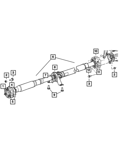 Drive Shaft for 2010 Dodge Challenger #0