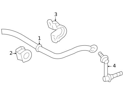 Stabilizer Bar & Components for 2011 Lexus GS460 #1