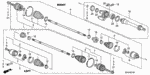 44018S9A010 - Chassis: BOOT SET, OUTBOARD for Honda Image