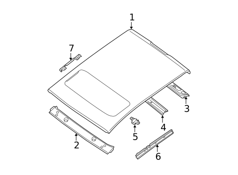 Roof & Components for 2011 Nissan TITAN #0