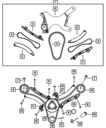 6100932 - 3.7L Gas; Engine: Hex Flange Head Bolt, Mounting for Mopar Image
