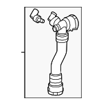 2438304100 - Cooling System: Hose for Mercedes-Benz Image