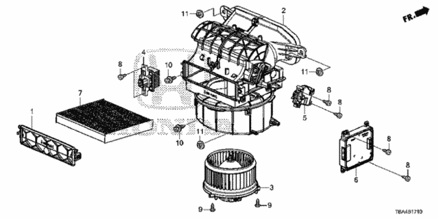 Heater Blower for 2016 Honda Civic #0