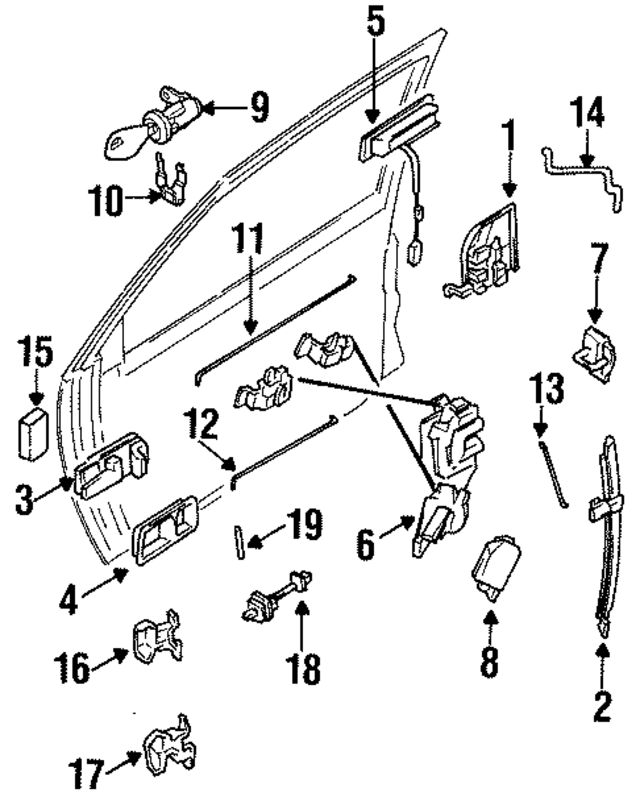 806701B000 - : Handle, Inside for Nissan Image