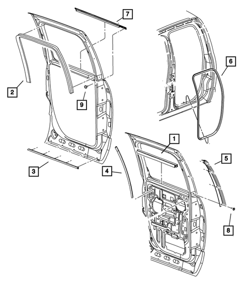 Weatherstrips and Seals for 2009 Dodge Ram 3500 #3