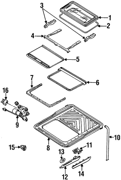 Sunroof for 1996 Ford Contour #0