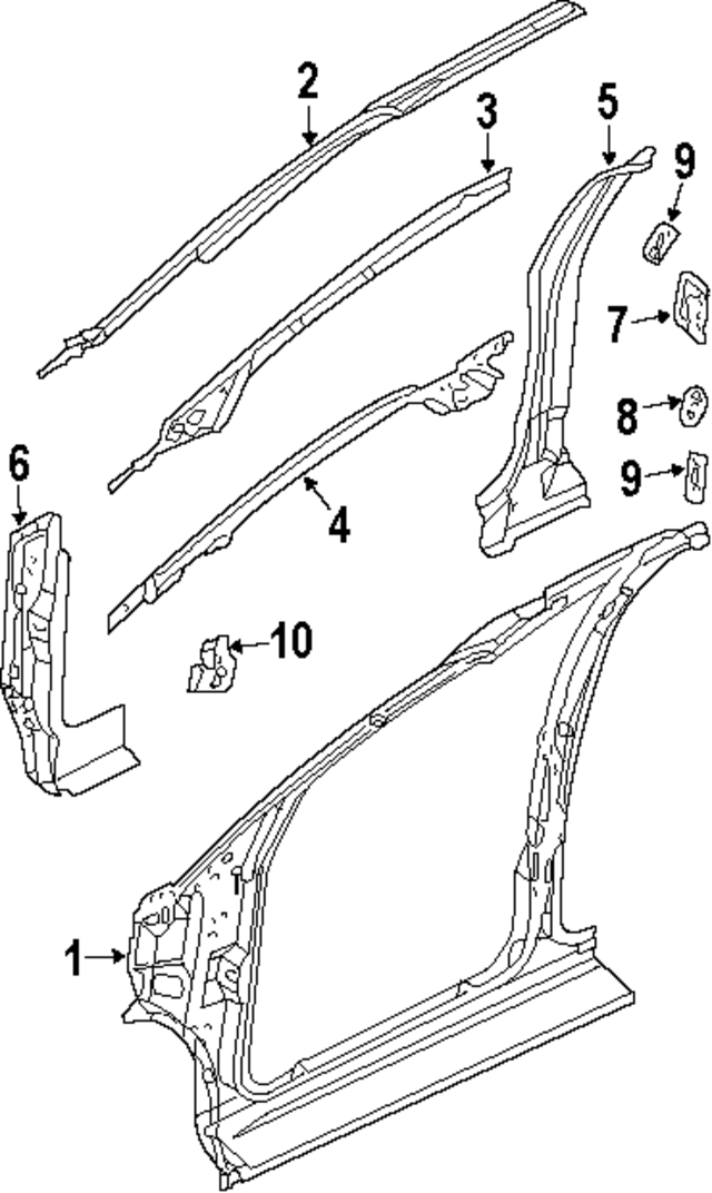 4674694 - Body: Body A-Pillar for Mopar Image