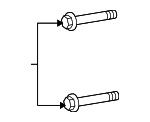 6508246AA - Electrical: Alternator Bracket Bolt for Mopar Image