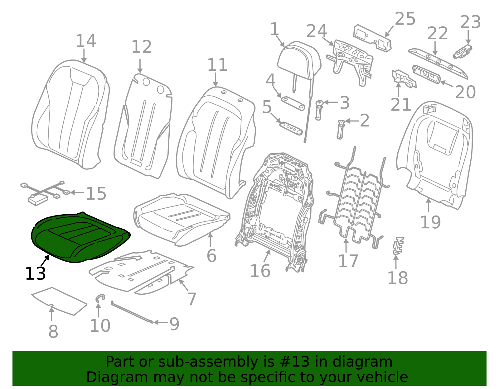 Cushion Cover - BMW (52-10-5-A44-3C3)