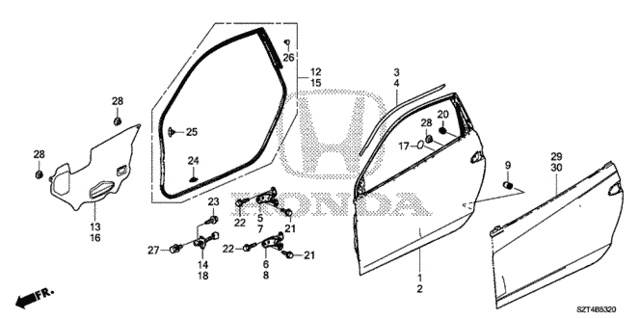 Door Panels for 2012 Honda CR-Z #0