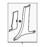 84577887 - Body: Lower Center Pillar Trim for Chevrolet: Blazer Image