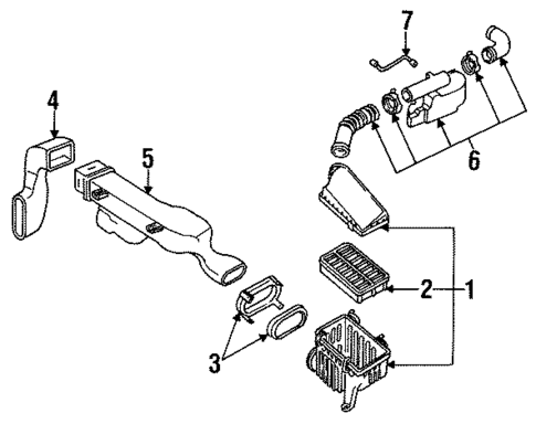 Air Inlet for 1995 Saturn SL #0