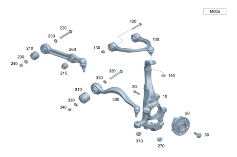 4MATIC&reg; Steering Knuckle & Control Arm for 2026 Mercedes-Benz E450 #0