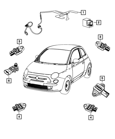 Sensors for 2013 Fiat 500 #1