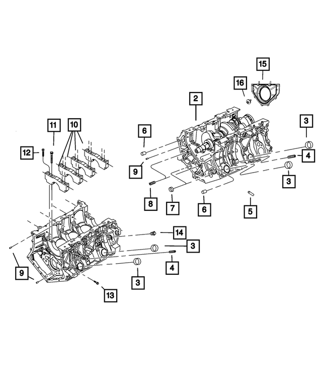 RL018727AC - 2.7L Gas; Engine: Short Block Engine for Mopar Image