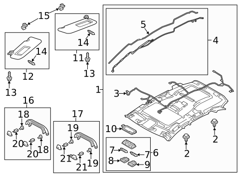Interior Trim - Roof for 2014 Mazda CX-5 #0