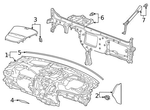 Instrument Panel for 2019 Acura RDX #0