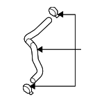 254151D100 - Belts &amp; Cooling: Radiator Coolant Hose for Kia Image
