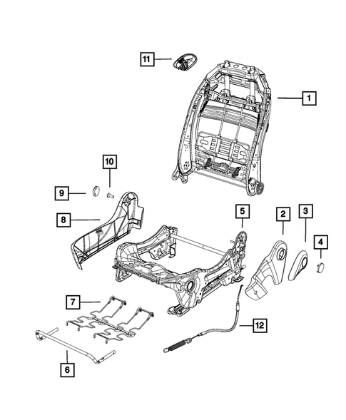 Front Seats - Adjusters, Recliners, Shields and Risers for 2016 Fiat 500 #1