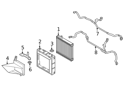 Radiator & Components for 2023 BMW M5 #1