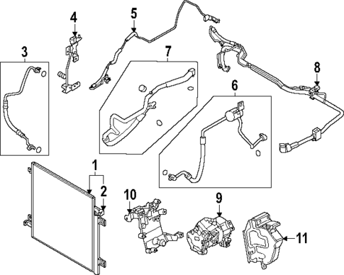 Condenser, Compressor & Lines for 2025 Mazda CX-70 #0