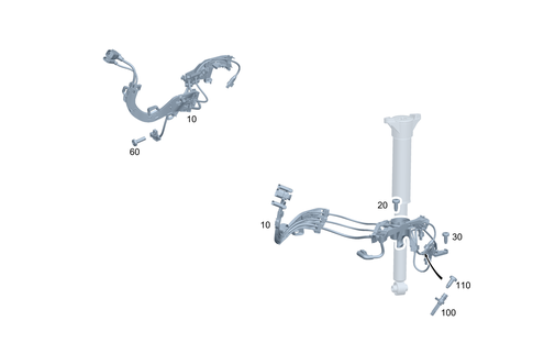 Rear Axle Wiring for 2025 Mercedes-Benz EQE 500 SUV #0