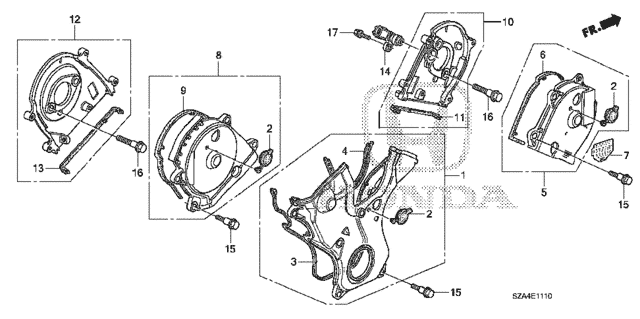 Timing Belt Cover for 2012 Honda Pilot #0