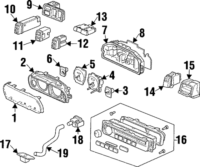 78146SW5A01 - Body: Circuit Board for Acura Image