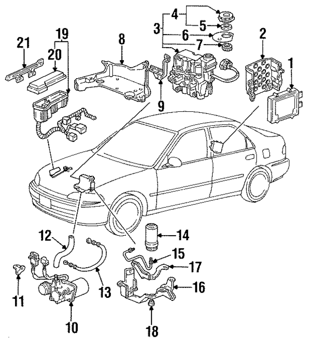 39790SR3A02 - Electrical: Control Module for Honda Image