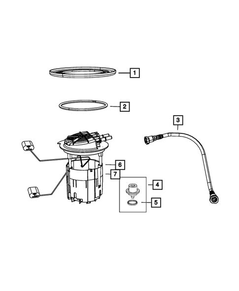 Fuel Pump and Sending Unit for 2011 Dodge Journey #1