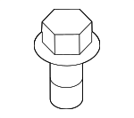 99907206001 - Body: Plate Bolt for Porsche Image