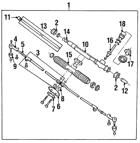 Steering Gear & Linkage for 1989 Pontiac Sunbird #0