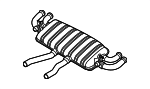 95811191061 - Exhaust: Rear Muffler for Porsche: Cayenne Image