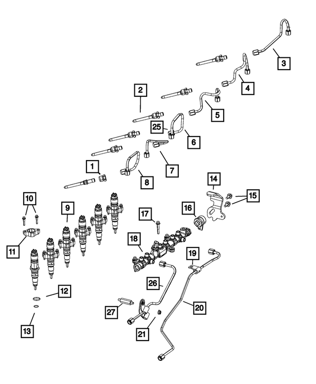68568034AA - : Fuel Injector for Mopar Image